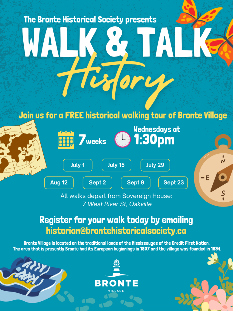 Walk & Talk History with the Bronte Historical Society